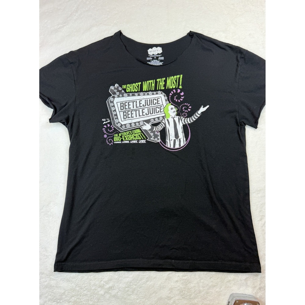 Beetlejuice The Ghost With the Most Graphic T-Shirt Black XL B6G010AUAFBP12